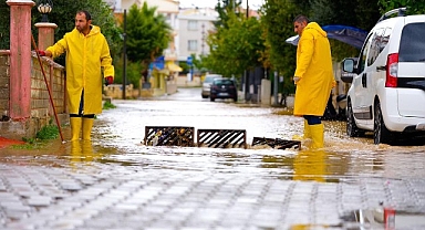 Didim Belediyesi Ekiplerinden Yağış Sonrası Anında Müdahale