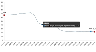 İnşaat Maliyet Endeksi, Ekim 2025