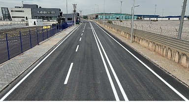Railport’ta asfalt ve yol çizgileri tamamlandı